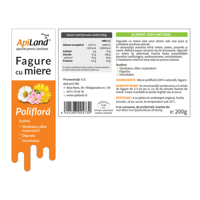 Fagure cu miere - 200g - Apiland [4]