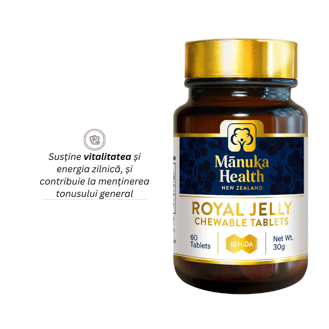 Lăptișor de matcă manuka health - 60 tablete masticabile - 30g - Manuka [2]