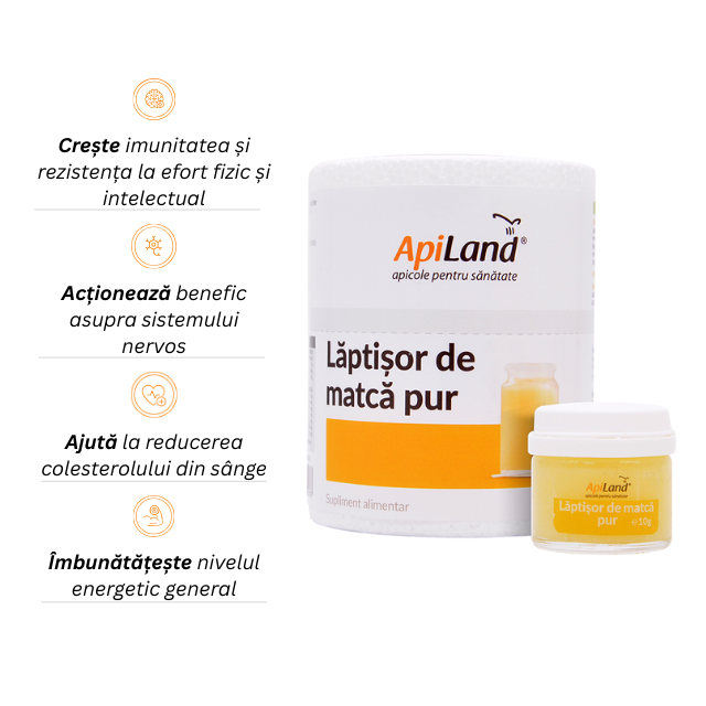 Lăptișor de matcă PUR convențional - 10g - Apiland [2]