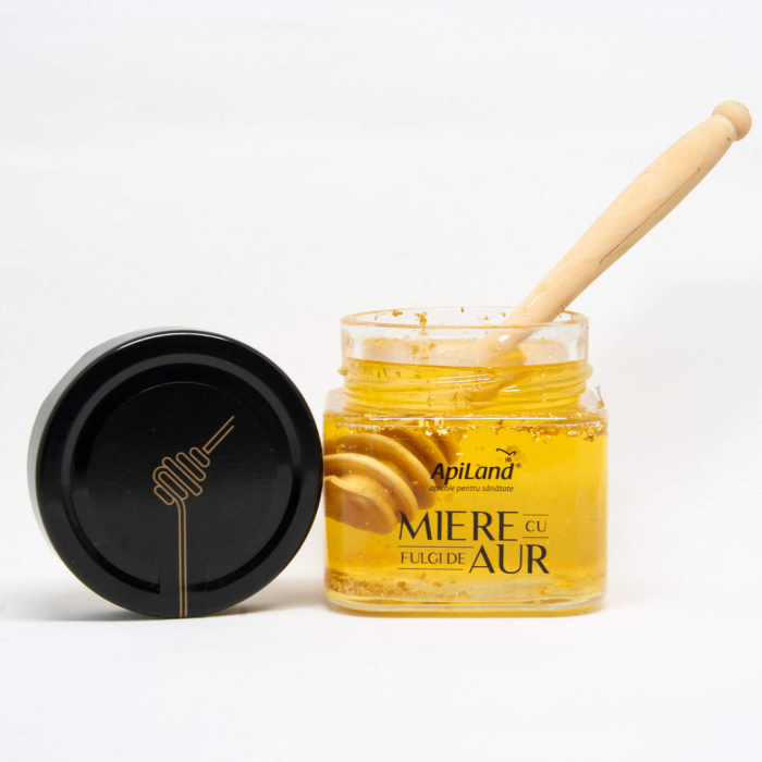 Miere cu fulgi de aur - 300g - Apiland [4]