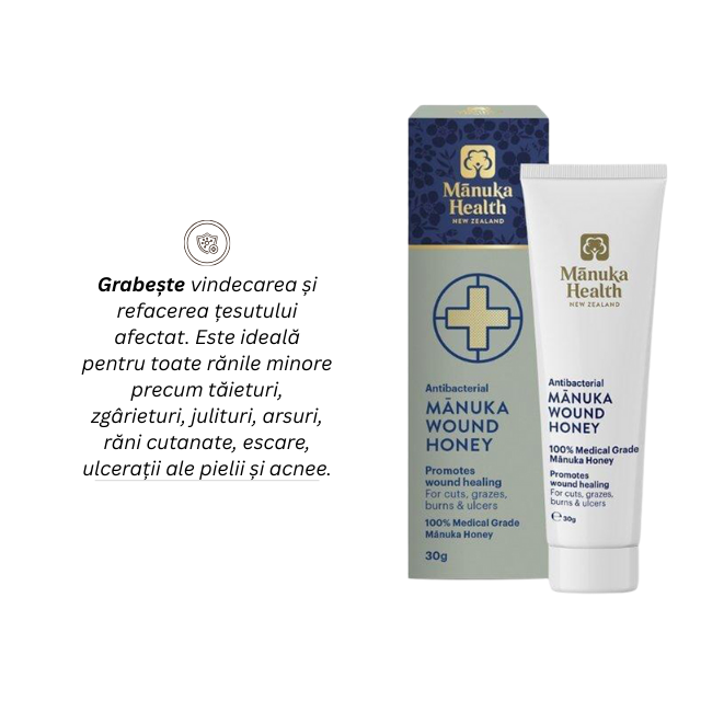 Miere de manuka antibacteriană - pentru răni - 30g - Manuka [2]