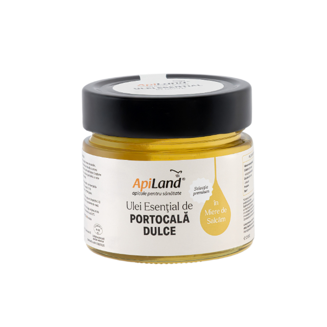 Miere de salcâm cu ulei esențial de portocală dulce - selecție premium, 250 g - Apiland [4]