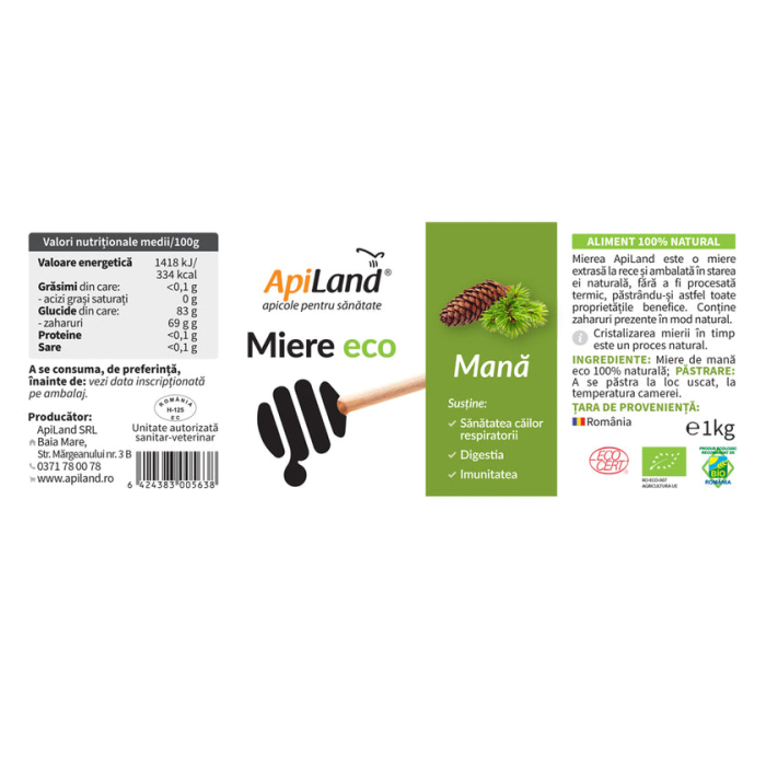 Miere mană eco - 1kg - Apiland [4]