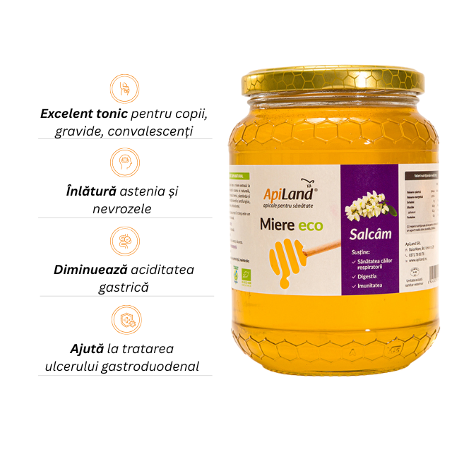 Miere Salcâm ECO - 1kg - Apiland [2]
