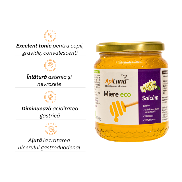 Miere Salcâm ECO - 500g - Apiland [2]