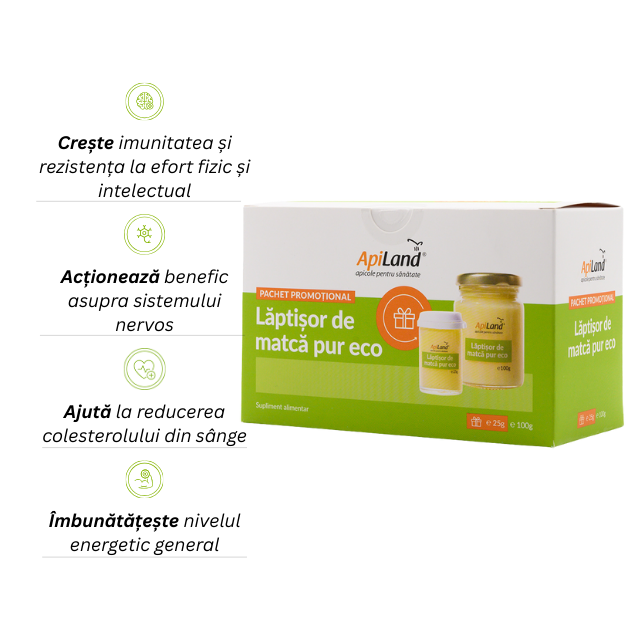 Pachet Lăptișor de matcă ECO - 100g + 25g GRATIS - Apiland [2]