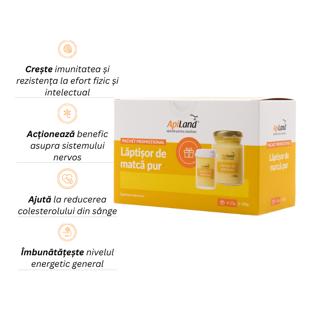 Pachet Lăptișor de matcă PUR convențional - 100g + 25g GRATIS [2]