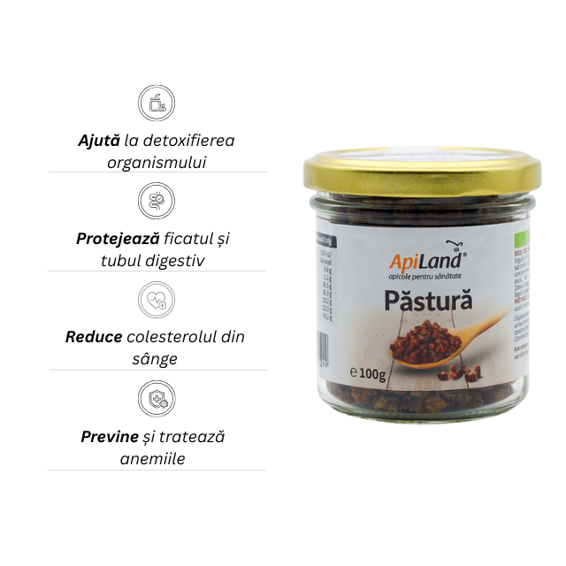 Păstură de albine Apiland, Produs natural pentru imunitate - 100g [2]