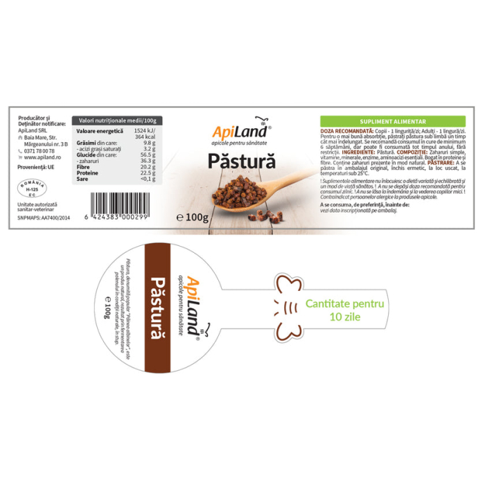 Păstură de albine Apiland, Produs natural pentru imunitate - 100g [4]