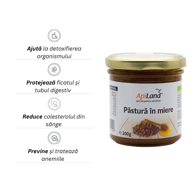 Păstură în miere naturală, Păstură pentru ficat sănătos - 200g [2]