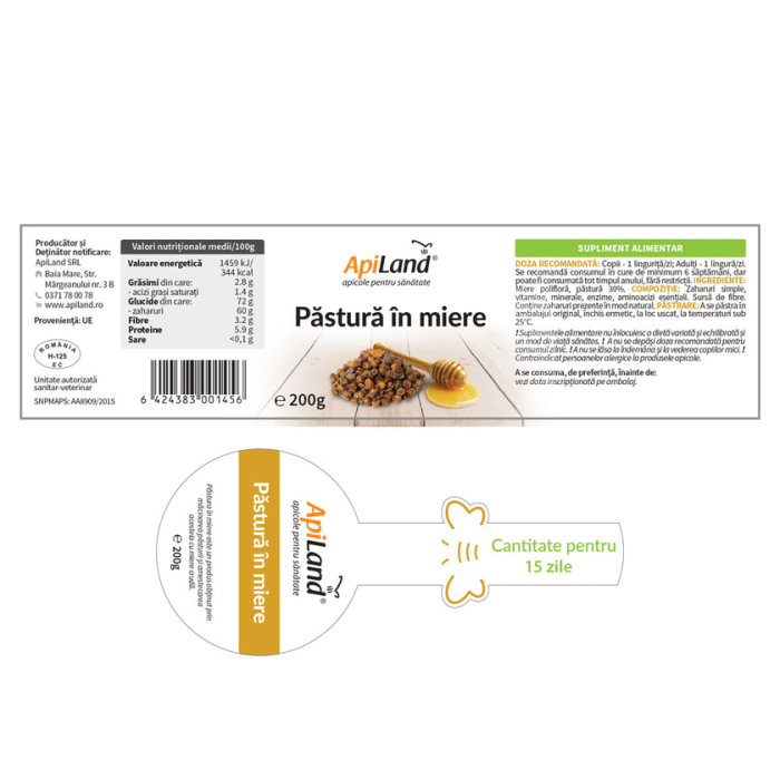 Păstură în miere naturală, Păstură pentru ficat sănătos - 200g [4]