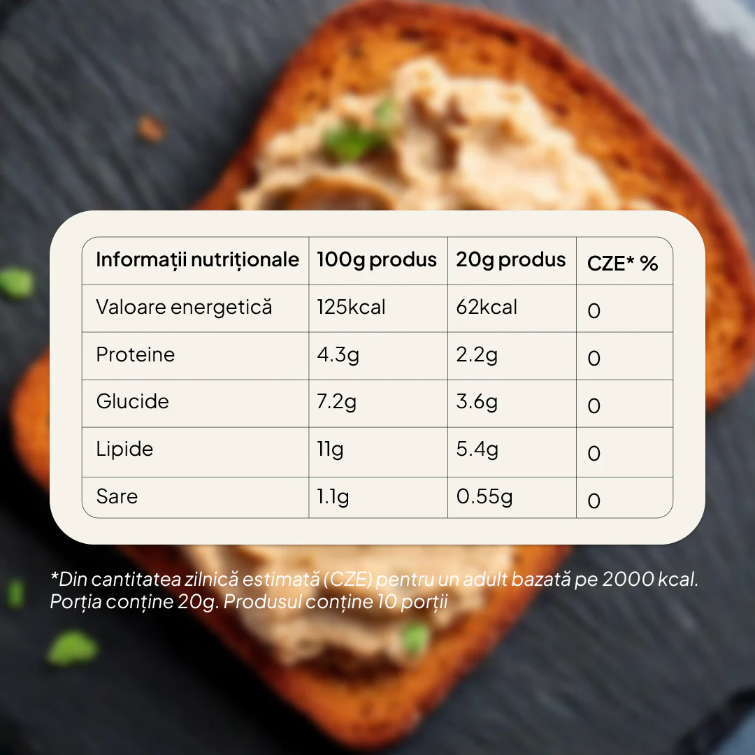 Pate de hribi cu fasole și nuci 200g [4]