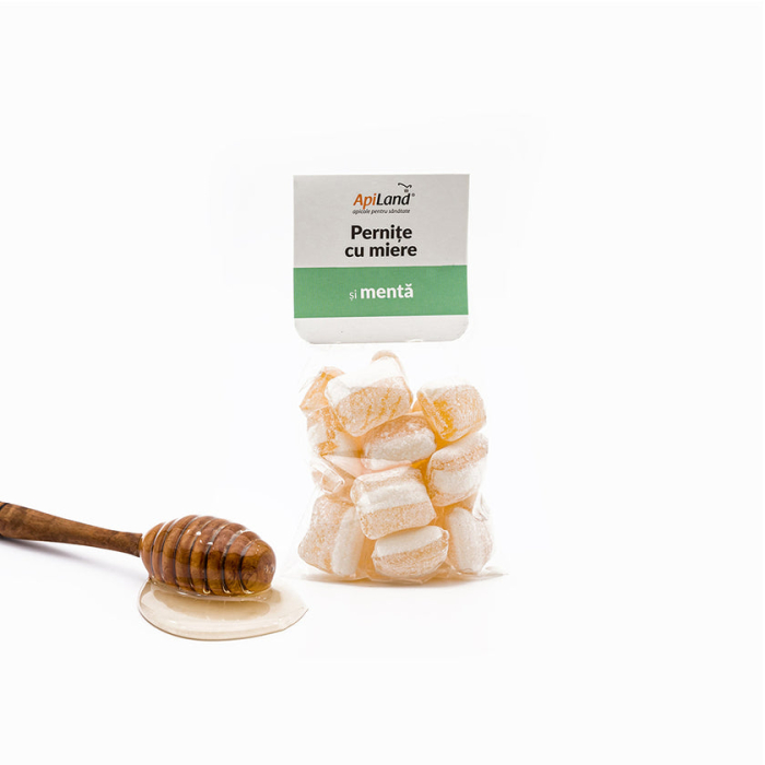 Pernițe cu miere și mentă - 100g - Apiland [2]