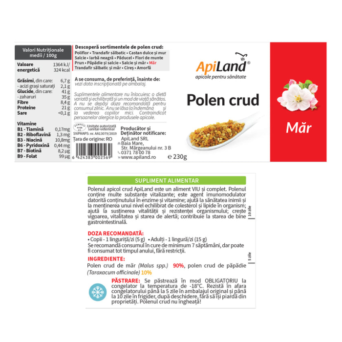 Polen crud de măr - Apiland [5]