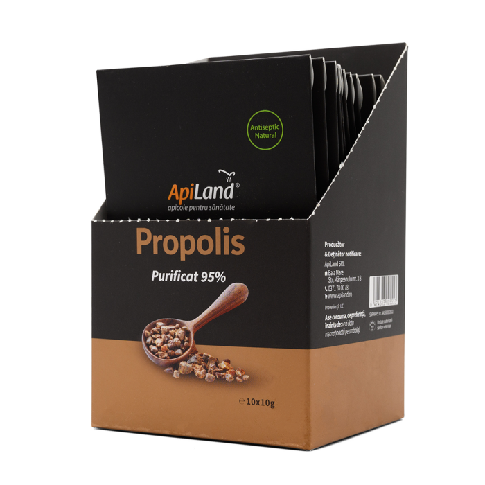 Propolis purificat 95% - 10 plicuri x 10g - Apiland [4]