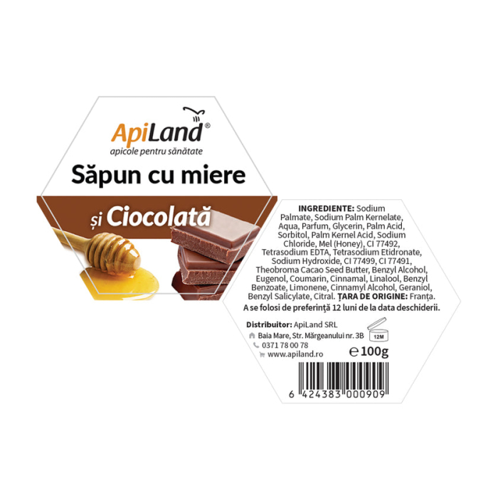 Săpun cu miere și ciocolată - 100g - Apiland [2]