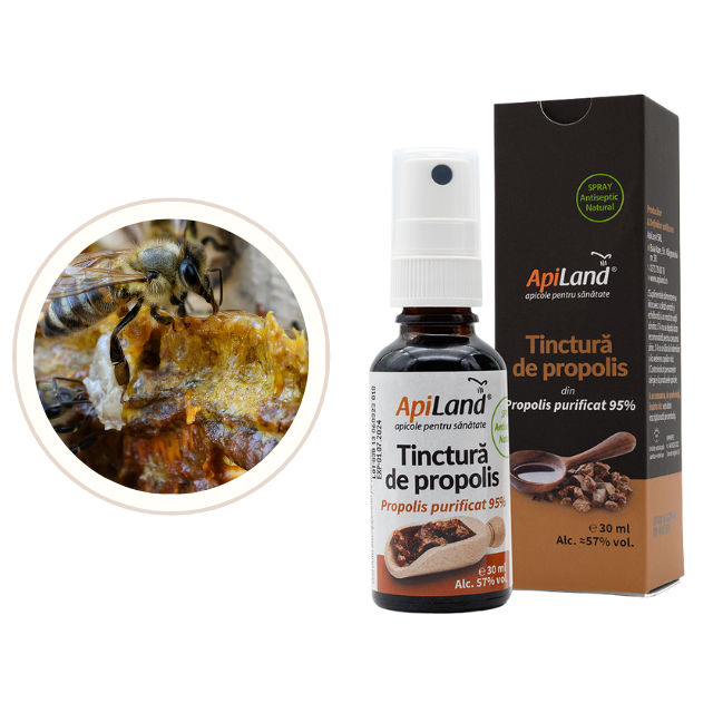 Tinctură de propolis purificat 95% spray - Apiland [3]