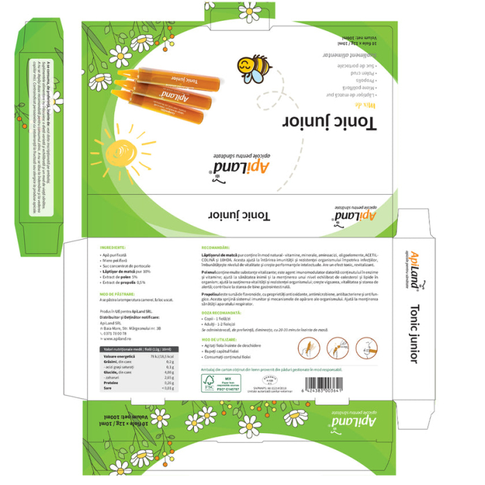 Tonic junior - 10 fiole x 12 g - Apiland [6]