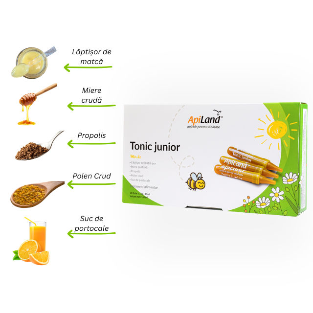 Tonic junior - 10 fiole x 12 g - Apiland [3]