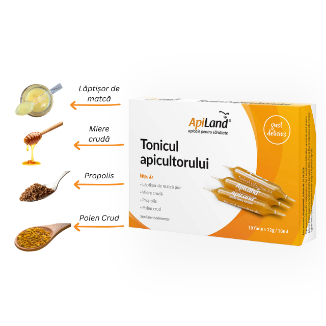 Tonicul apicultorului - 10 fiole x 12g - Apiland [3]