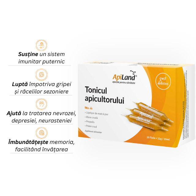 Tonicul apicultorului - 20 fiole x 12g - Apiland [2]