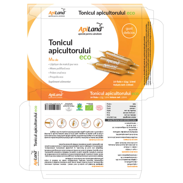 Tonicul apicultorului ECO - 10 fiole x 12g - Apiland [6]
