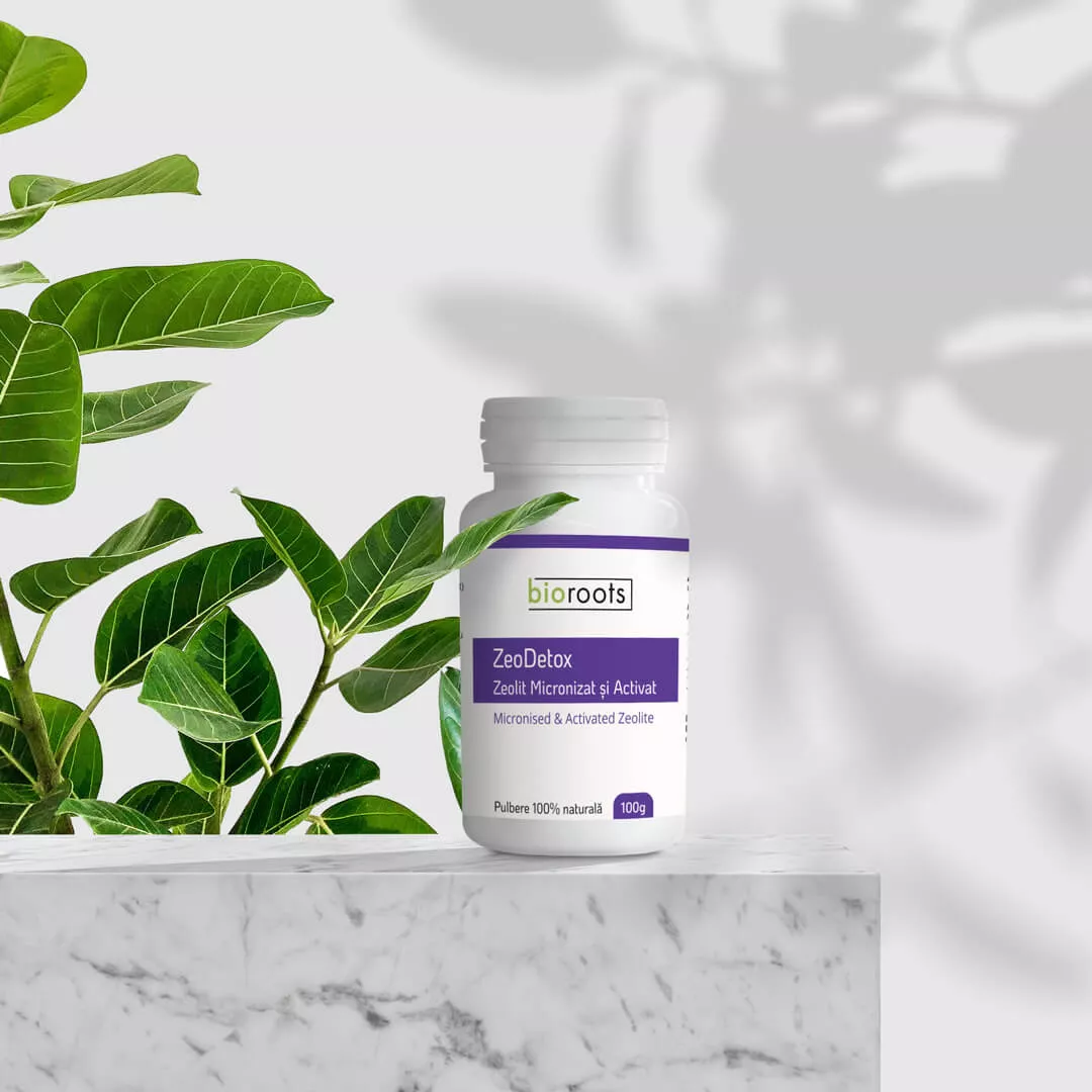ZeoDetox Zeolit micronizat și activat Pulbere 100% naturală, 100g [3]