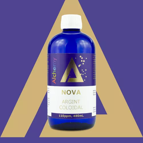 Sănătate - Hidrosol de argint Nova, 110ppm, 480ml | Pure Alchemy