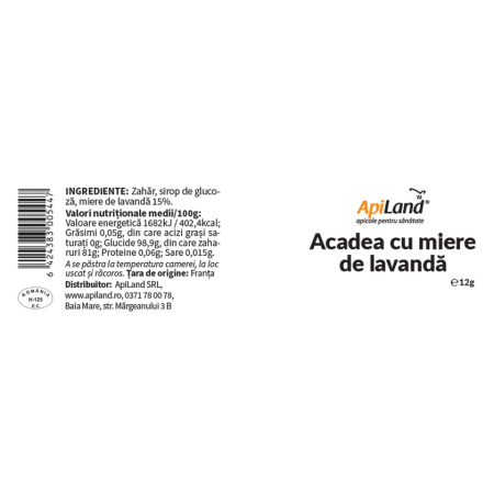 Acadele cu miere de lavandă - 4 x 12g - Apiland [4]