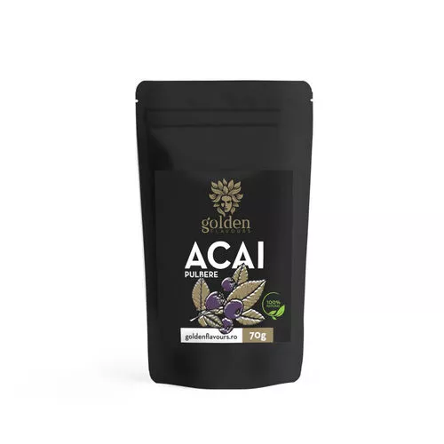 Sănătate - Acai pulbere 100% naturală, 70g | Golden Flavours