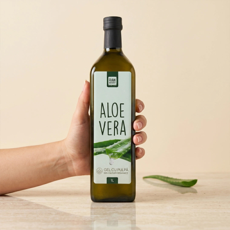Vitamine si Minerale - Aloe Vera - gel cu pulpă 1L