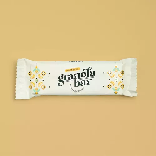 Băcănie - Baton Granola cu Lămâie și Chia, 55g