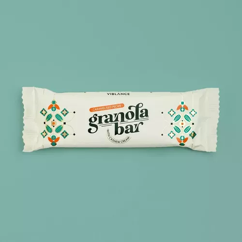 Băcănie - Baton granola cu Nuci Pecan caramelizate, 55g