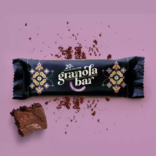 Vegan friendly - Baton proteic granola, Peanut Brownie, 50g | Viblance