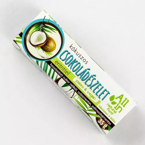 Vegan friendly - Baton vegan de ciocolată cu cremă de cocos, 35g