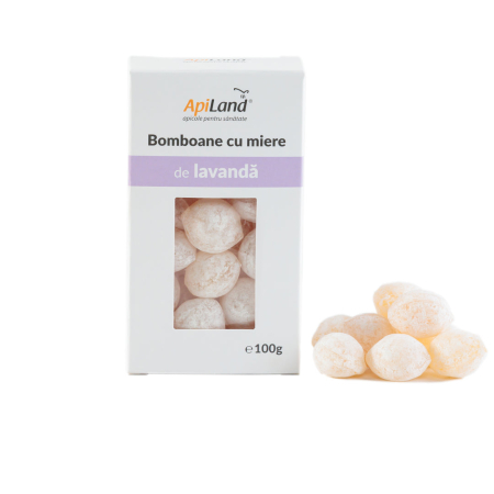 Miere - Bomboane cu miere de lavandă - 100g - Apiland