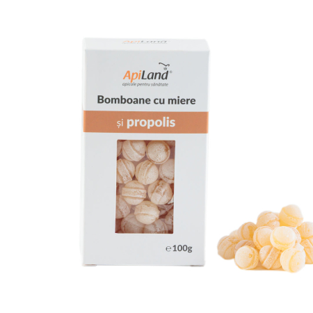 Miere - Bomboane cu miere și propolis - 100g - Apiland