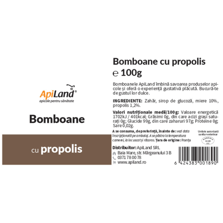 Bomboane cu propolis - 100g - Apiland [3]