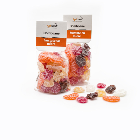 Bomboane fructate cu miere - 100g - Apiland [2]