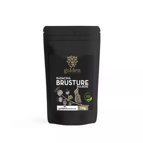 Sănătate - Brusture rădăcină pulbere 100% naturală, 70g | Golden Flavours