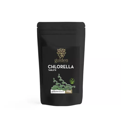 Sănătate - Chlorella Tablete 100% Naturale ECO, 125g/250 tablete | Golden Flavours