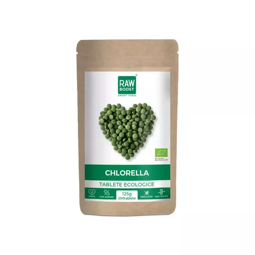Sănătate - Chlorella tablete ECO 125g/250tb | Rawboost