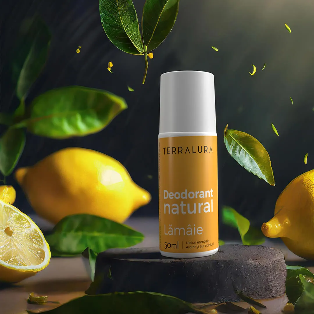 Îngrijire personală - Deodorant Roll-on Natural Lămâie, 50ml