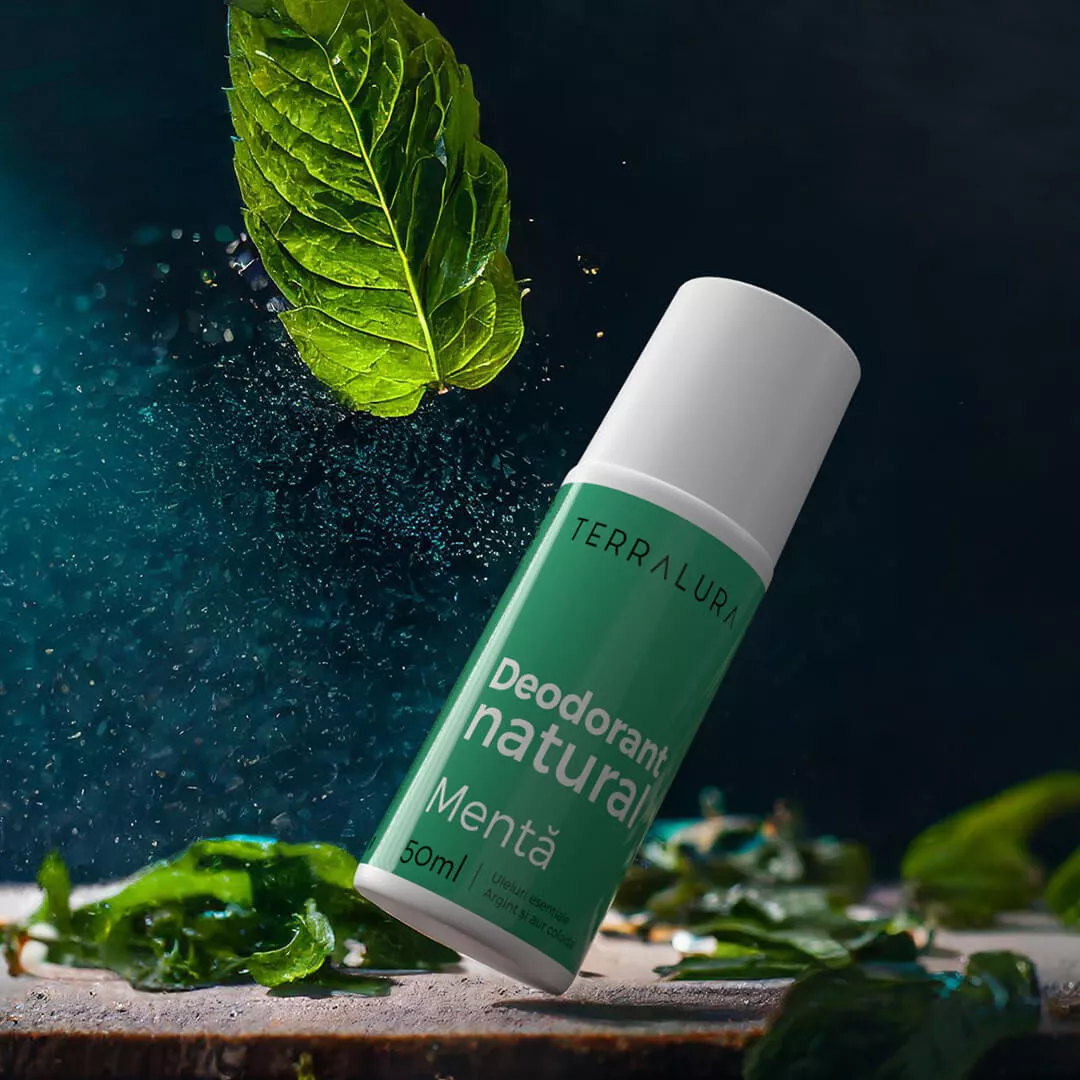 Îngrijire personală - Deodorant Roll-on Natural Mentă, 50ml