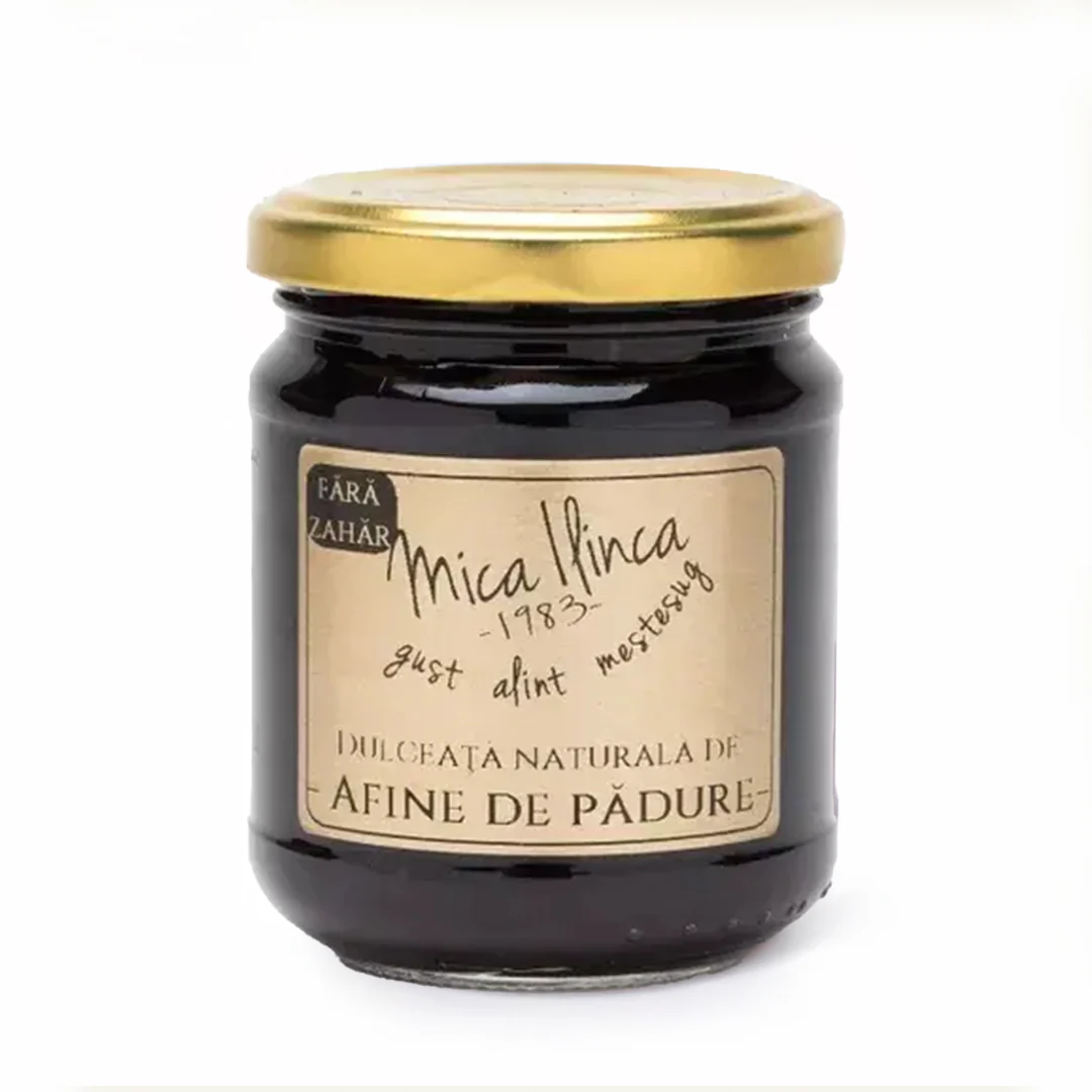 Keto - Dulceață naturală de afine de pădure 100% 220g - Mica Ilinca