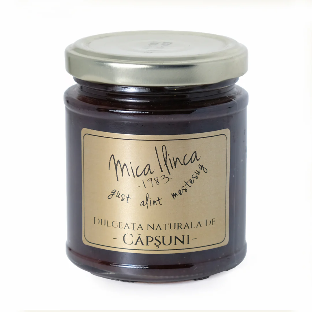 Dulceață naturală de căpșuni 70% 220g - Mica Ilinca