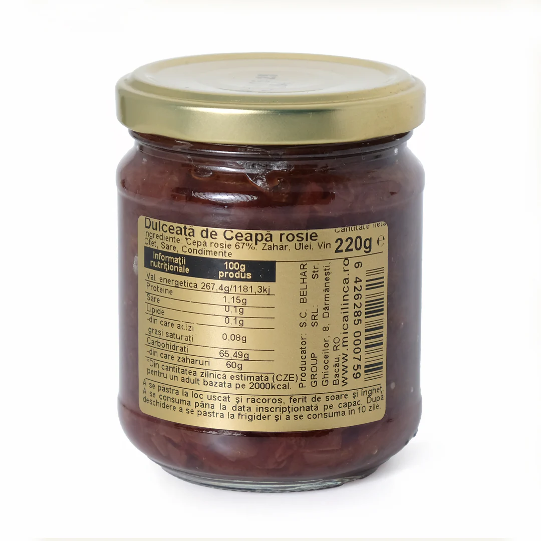 Dulceață naturală de ceapă roșie 220g - Mica Ilinca [1]
