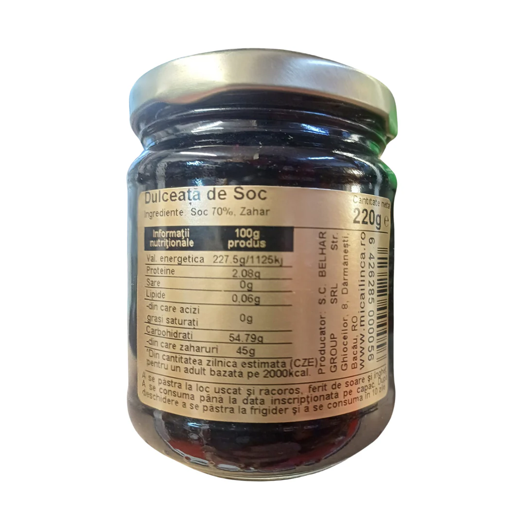 Dulceață naturală de soc 70% 220g - Mica Ilinca [1]