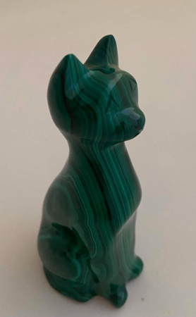 Figurină Pisică din Malachit – Congo, 8x3x3 cm [2]