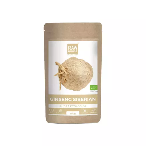 Sănătate - Ginseng Siberian pudră ECO 100g | Rawboost